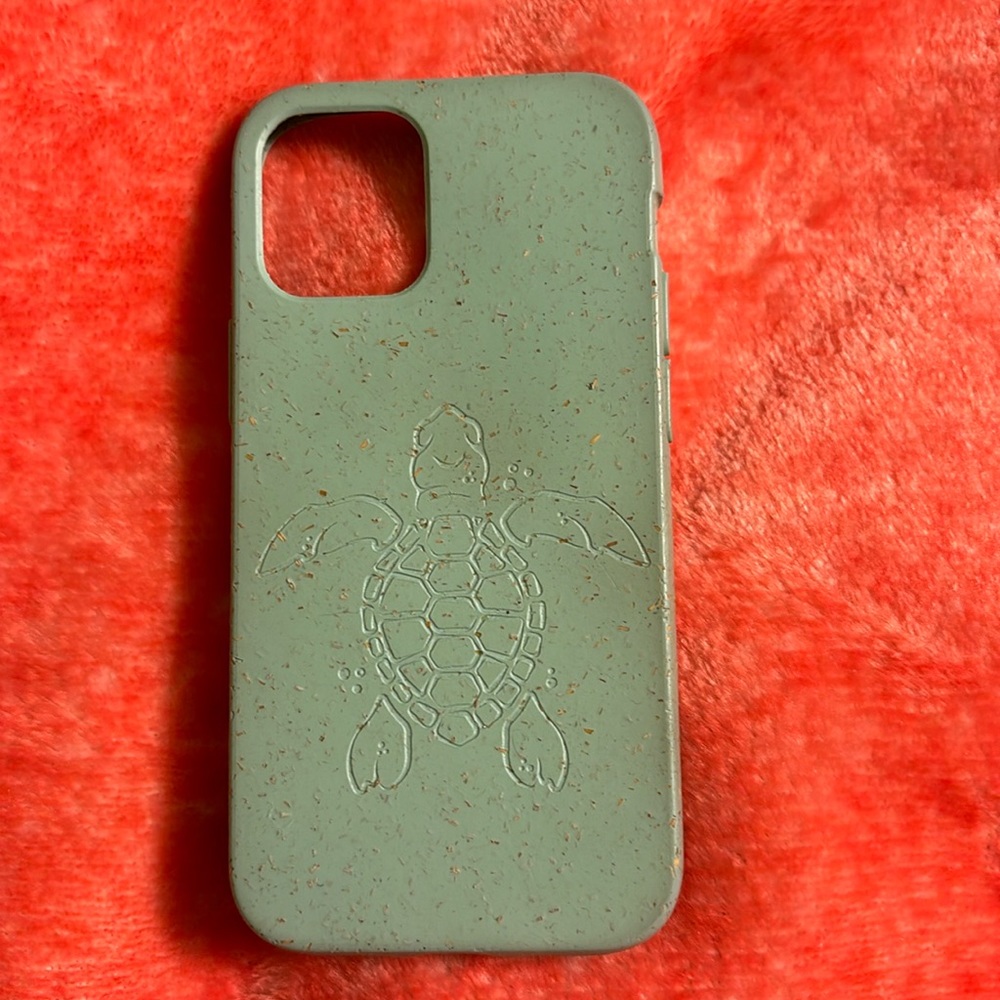 Pela Compostable iPhone 12 Mini Case Sea Turtle Design